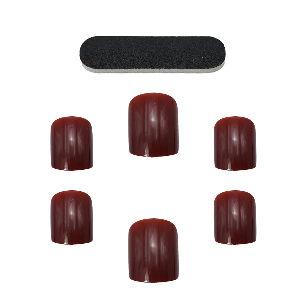 BURGUNDY ELEGANCE NAILS